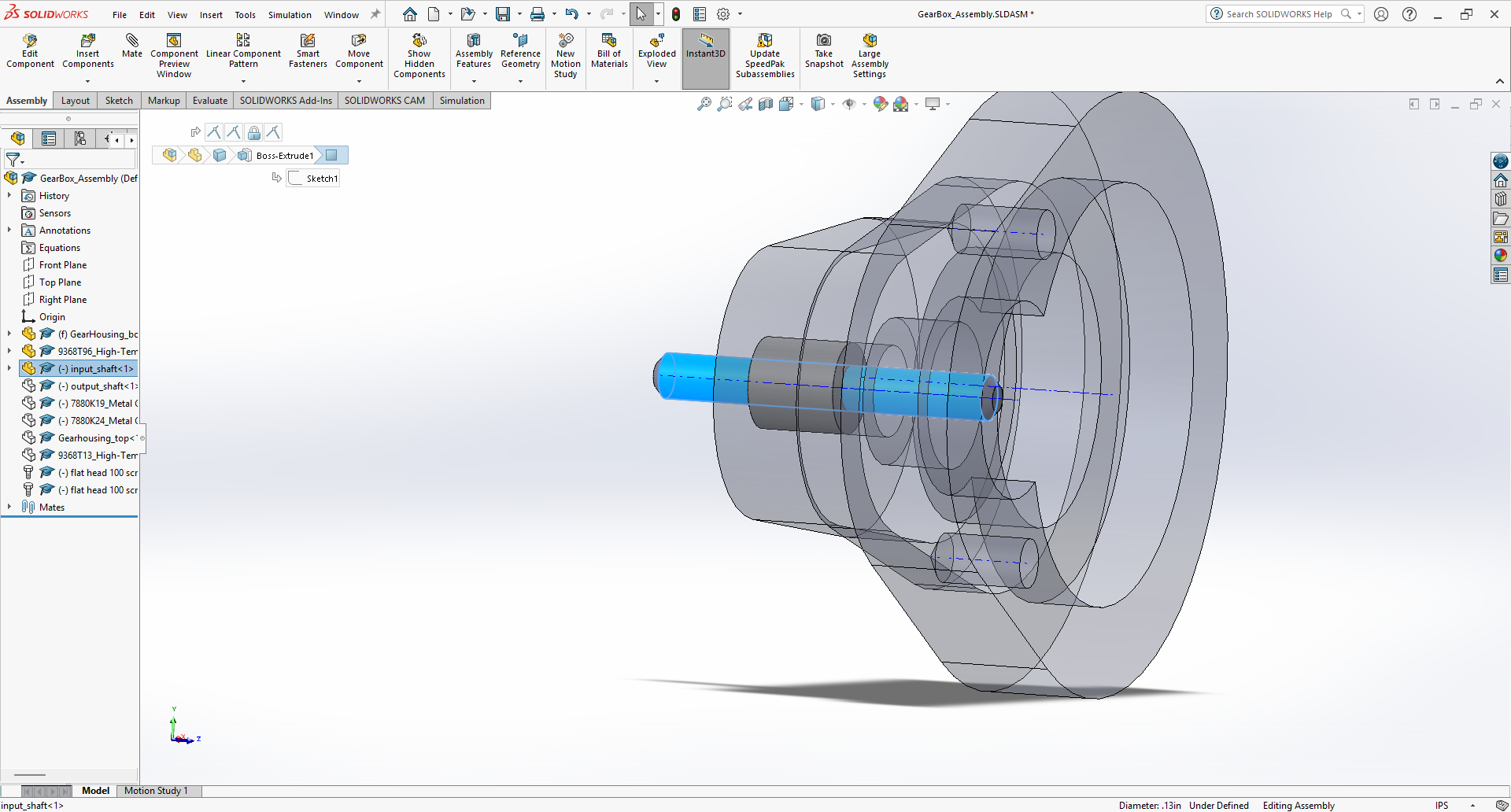 Input Shaft Assembly